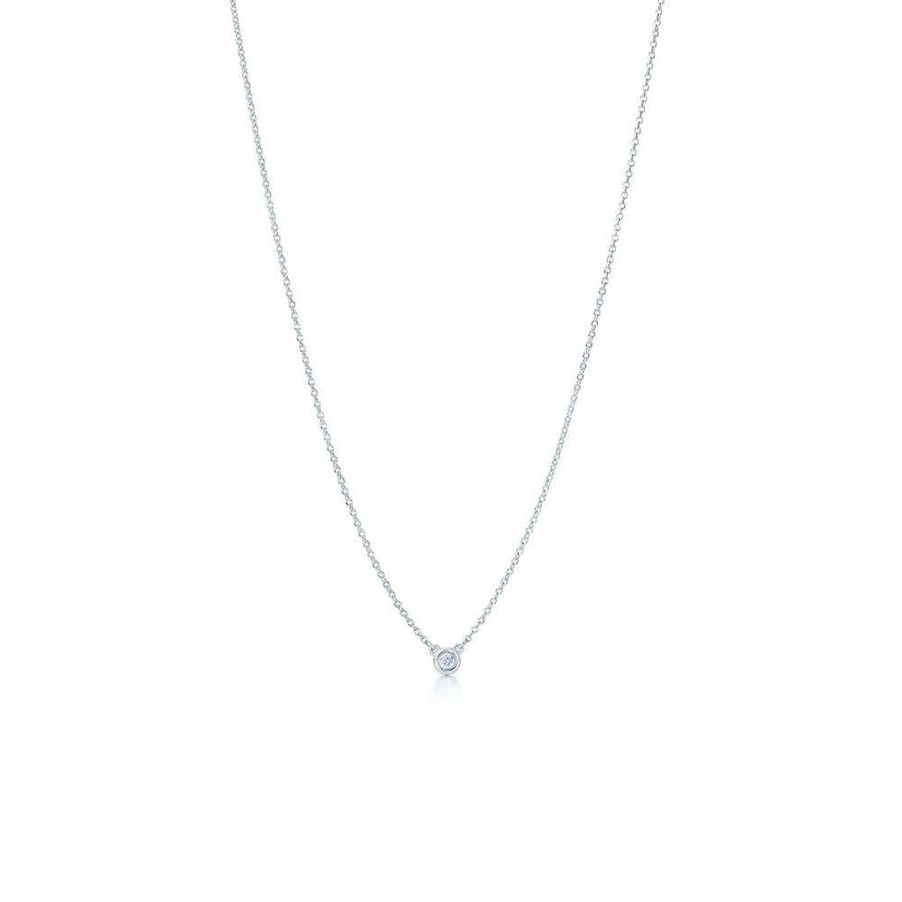 Tiffany Sterling Silver and Diamond Necklace